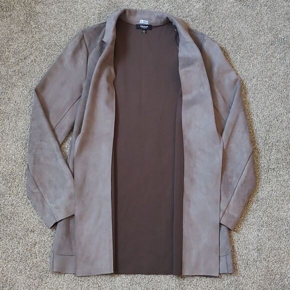 Premise Studio Size Medium Faux Leather‎ Polyester Blend Open Front Jacket - Picture 4 of 11